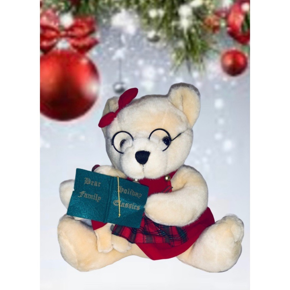KIDS PREFERRED CHRISTMAS STORY BOOK BEAR PLUSH ‘97